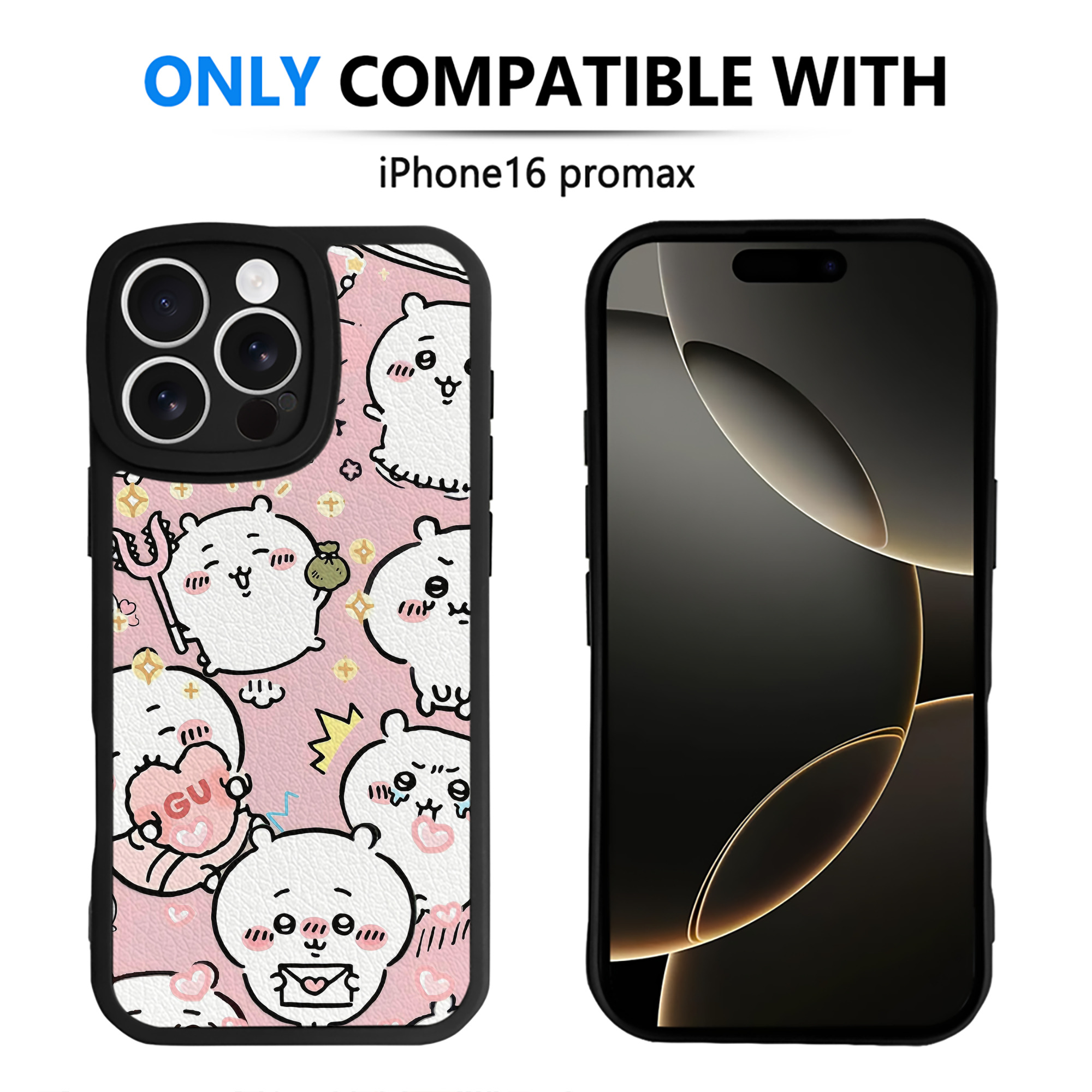 （画像用） ちいかわ Chii-kawa 【iPhone 16シリーズ対応】シリコンスマホケース（レザー調） 材質：シリコン